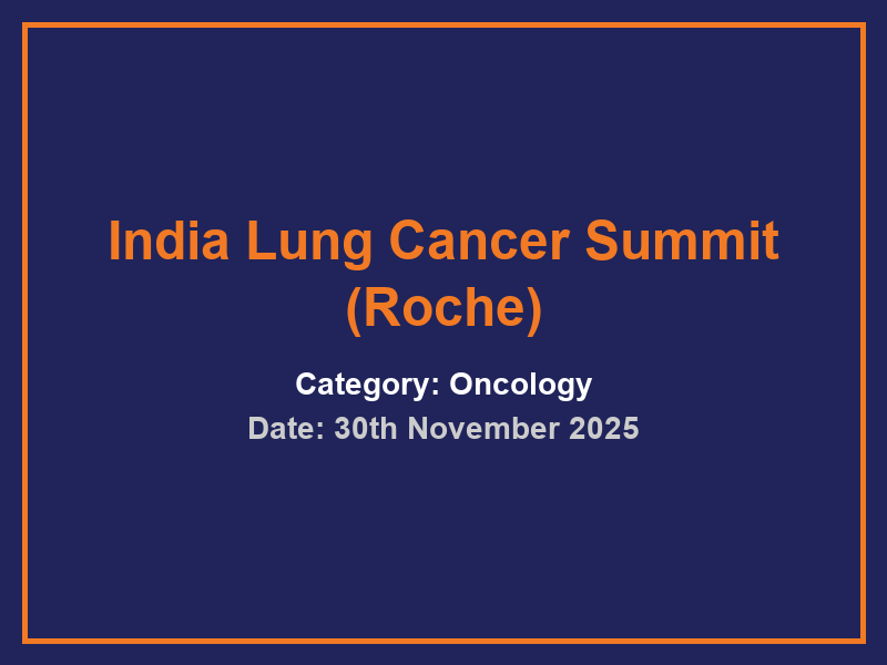 India Lung Cancer Summit (Roche)